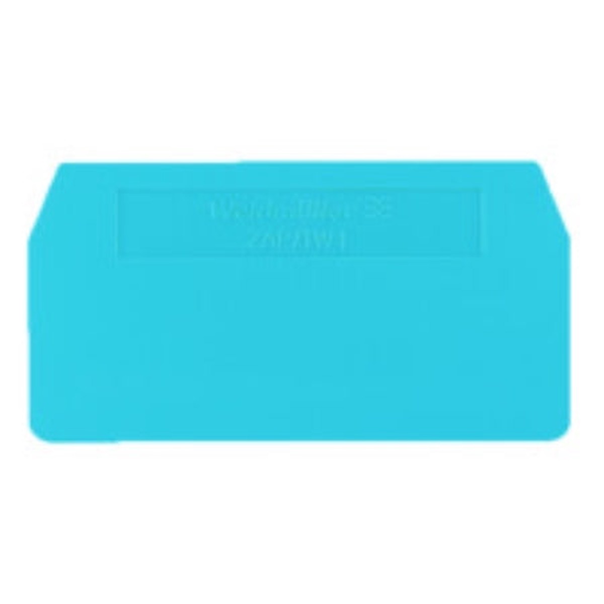 ZAP/TW1 Partition End Plate for ZDU2.5 Blue