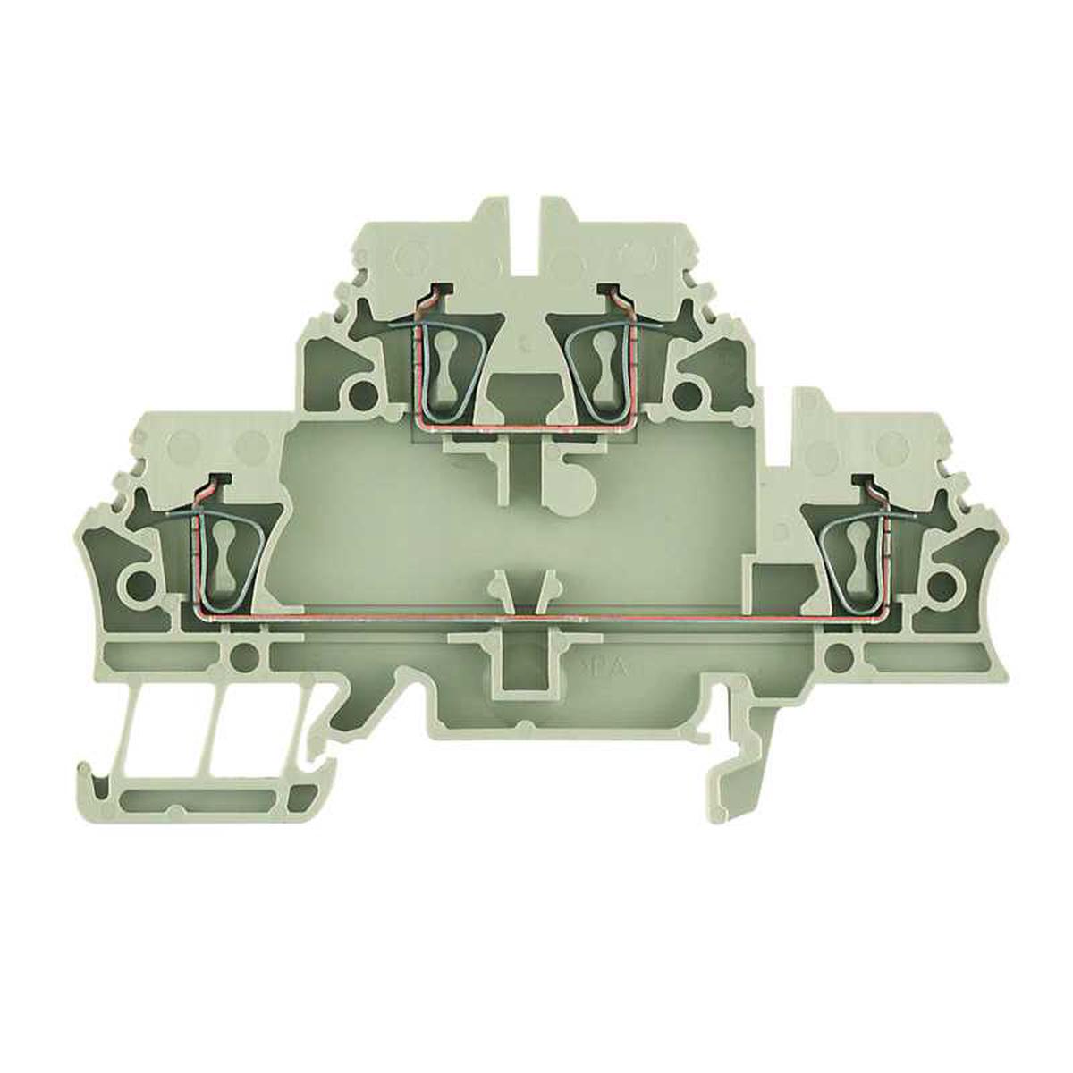 ZDK2.5/1.5 Clamp Terminal 2.5mm 2 Tier