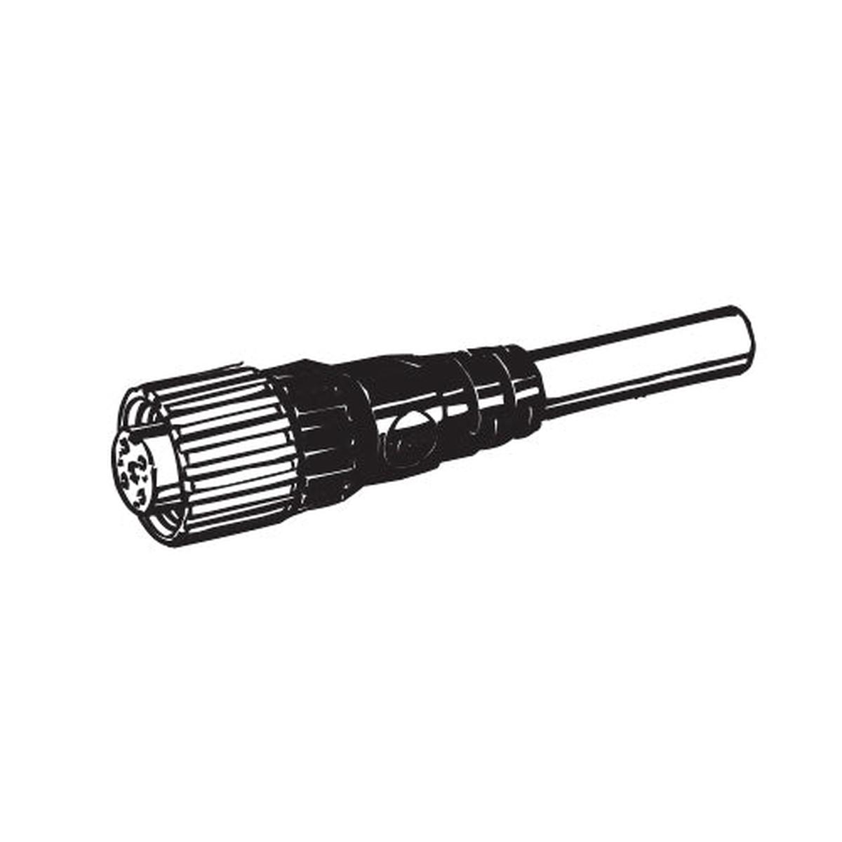 XS2F-M12PVC4S2M Lead Straight PVC M12 4c 2m